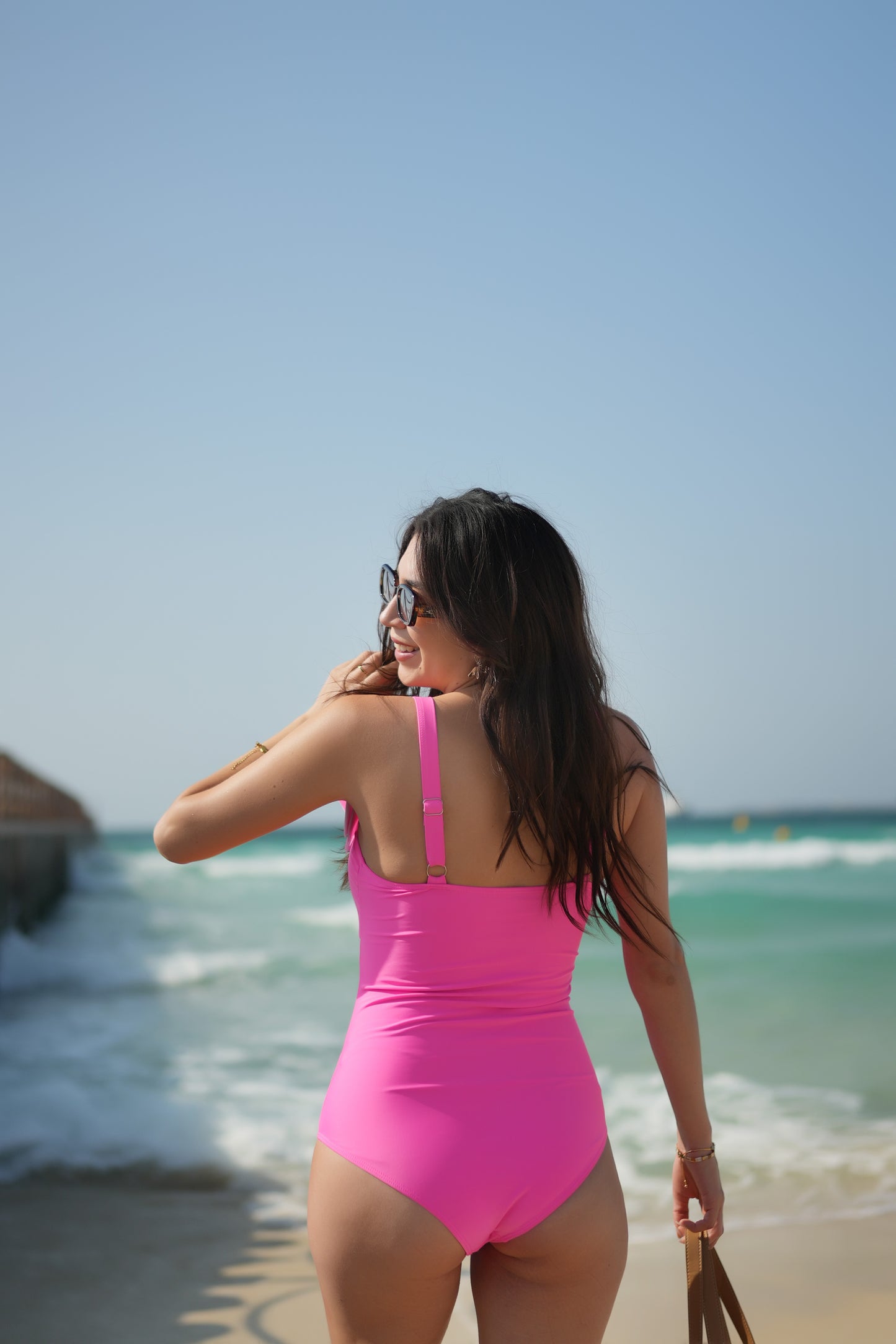 Ocean Jewel 3-Piece Swimsuit Set – Bikini Top, High-Waisted Bottom & Cover-Up Skirt | Swimwear Dubai