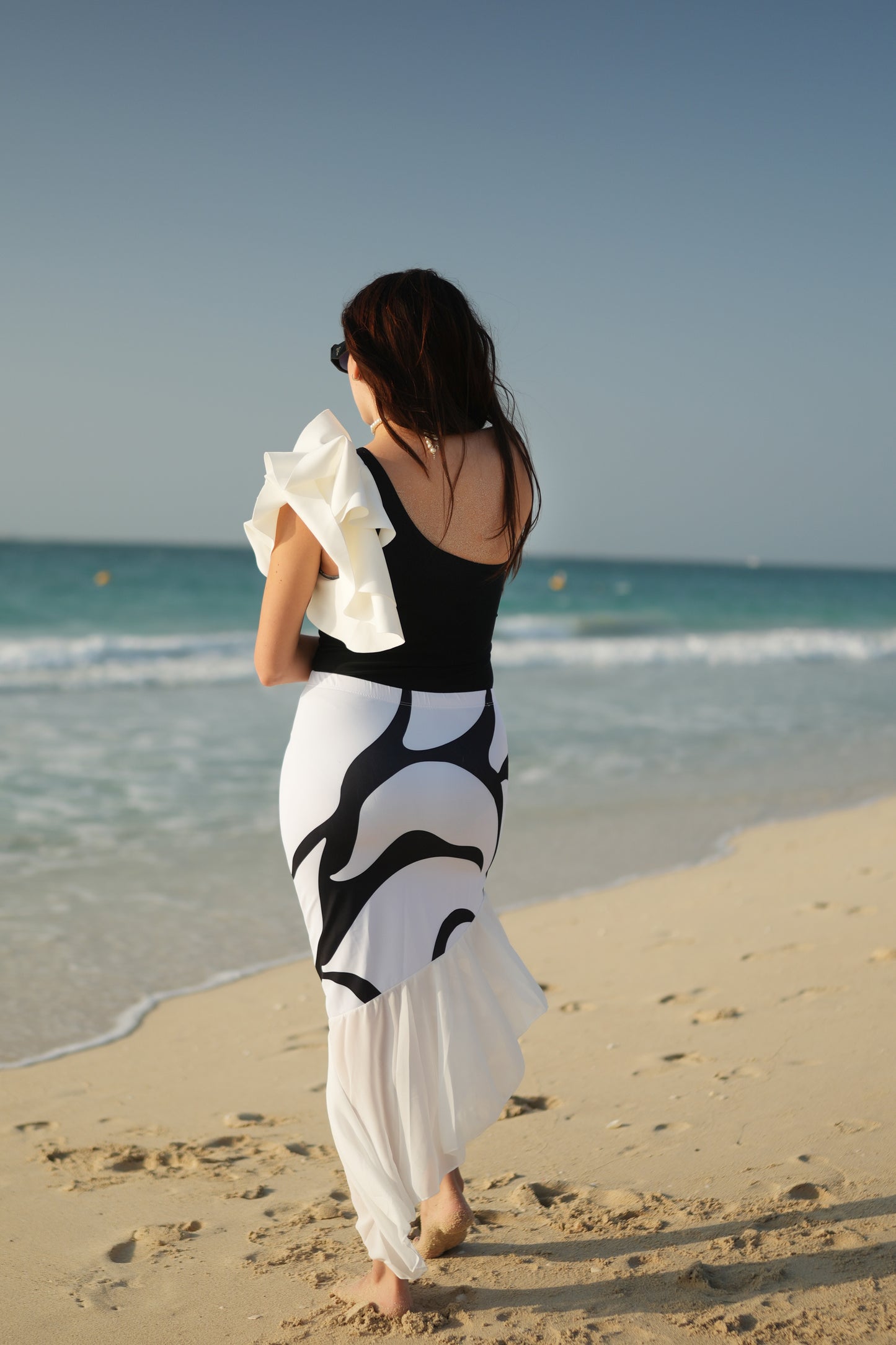 Moonlit Grace One-Shoulder Swimsuit