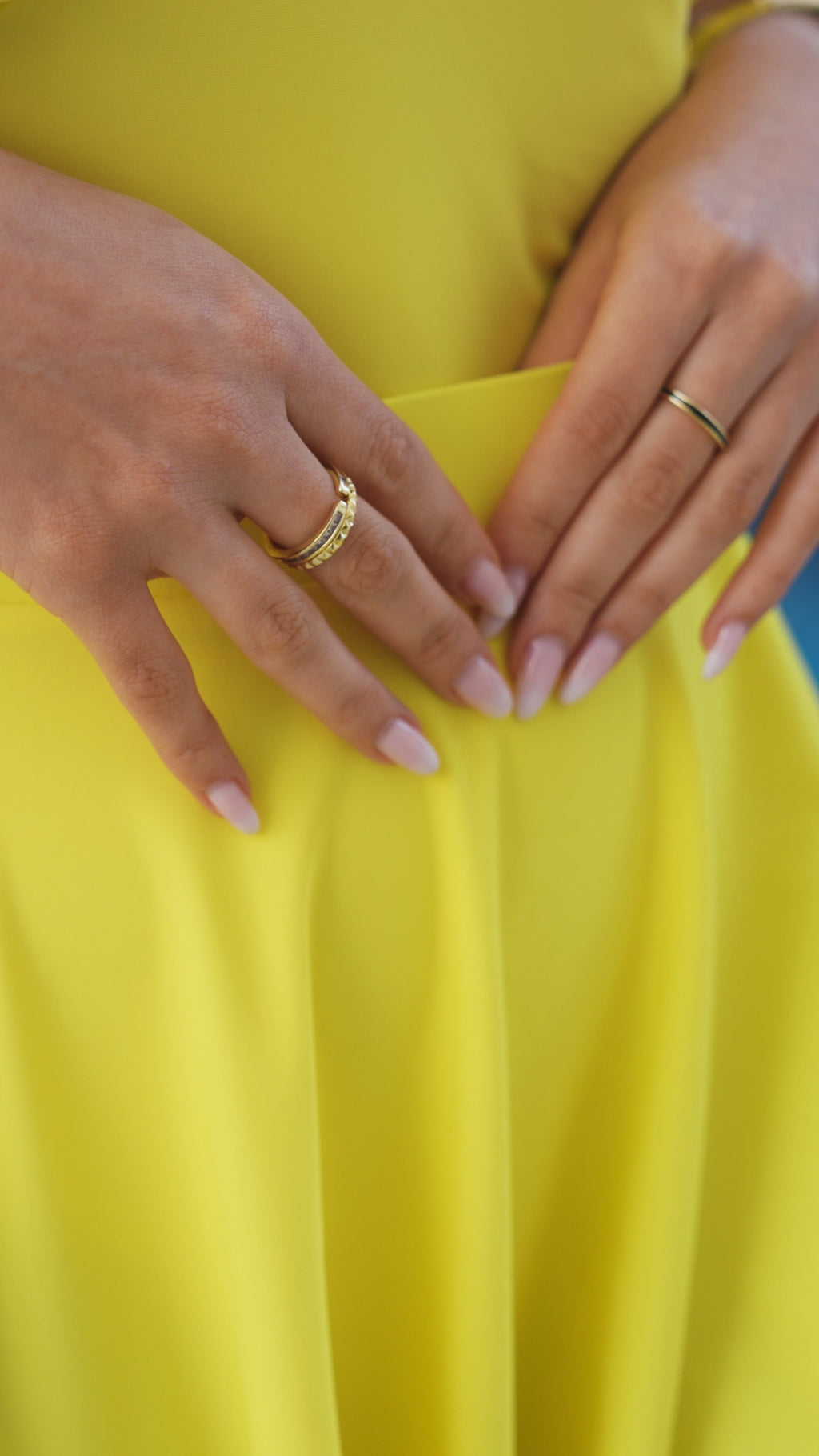 Amber Whisper 2-Piece Swimwear Set – Yellow One-Shoulder Monokini with Cover-Up Skirt | Modest Beachwear UAE